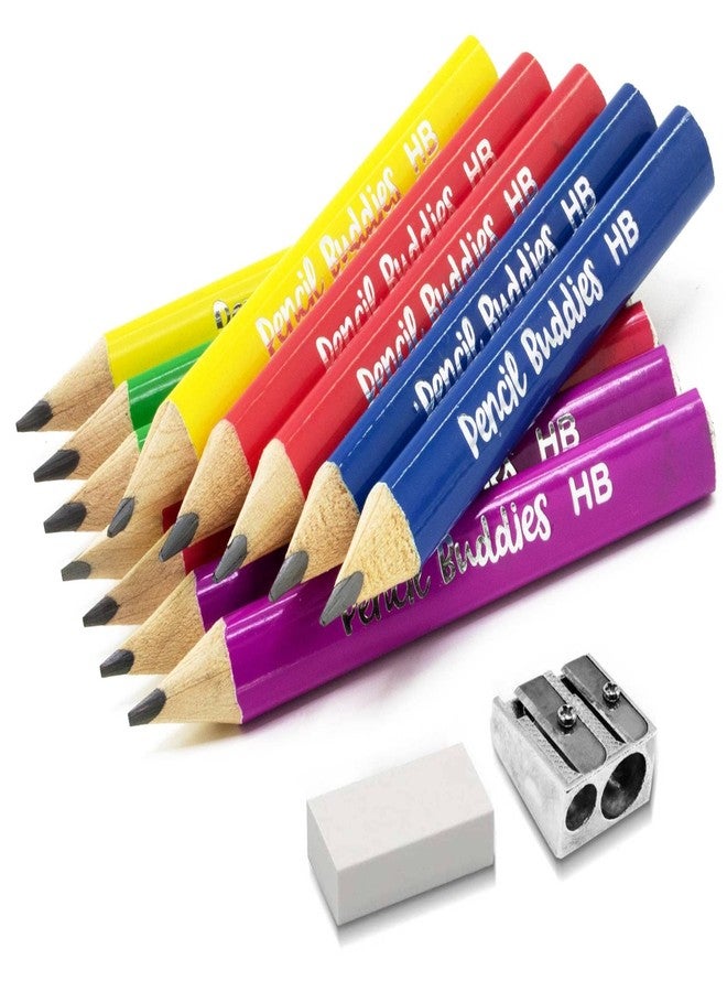 أصدقاء قلم الرصاص أقلام رصاص صغيرة جامبو للأطفال من Pencil Buddies، مناسبة لمرحلة ما قبل المدرسة ورياض الأطفال والأطفال الصغار والمبتدئين - 12 قلمًا سميكًا وممحاة واحدة، ومقبض مثلث، مقاس كبير (متعدد الألوان)، مجموعة من 14 قطعة، 57352 - Image 1