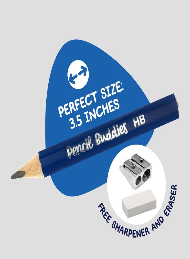 أصدقاء قلم الرصاص أقلام رصاص صغيرة جامبو للأطفال من Pencil Buddies، مناسبة لمرحلة ما قبل المدرسة ورياض الأطفال والأطفال الصغار والمبتدئين - 12 قلمًا سميكًا وممحاة واحدة، ومقبض مثلث، مقاس كبير (متعدد الألوان)، مجموعة من 14 قطعة، 57352 - Image 3