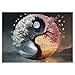 IdeaBazar Ying Yang Tree Puzzles for Adults 1000 Pieces Nature Beautiful Spring Butterfly Flower Sunset Art Jigsaw Puzzles Pretty Winter Moon Mountain Fantasy Puzzle - Image 4