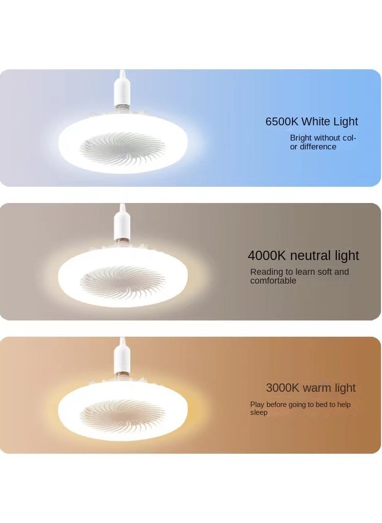 YQbest - Ceiling Fan With Lights Modern Indoor Low Profile Bladeless Enclosed For Bedroom/Living Room/Small Space - Image 1