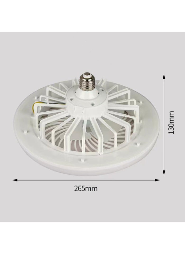 YQbest - Ceiling Fan With Lights Modern Indoor Low Profile Bladeless Enclosed For Bedroom/Living Room/Small Space - Image 1