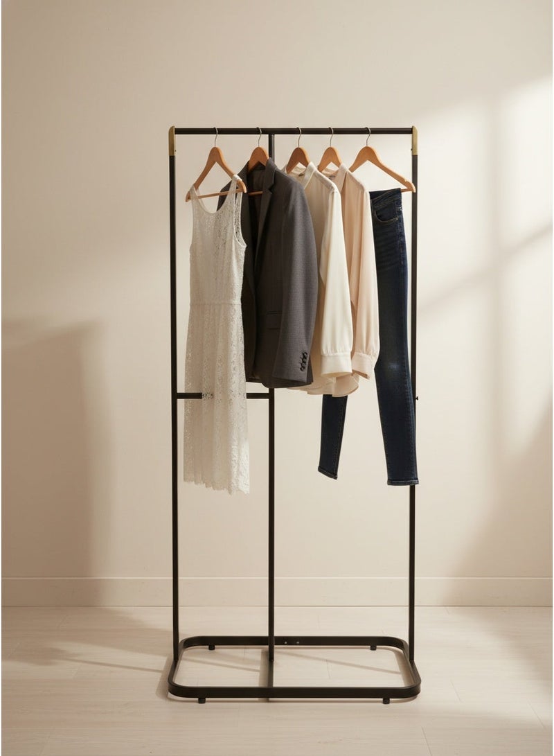 Living Modern Metal Clothing Stand – Sturdy Rectangular Base for Long and Short Garments - Image 2