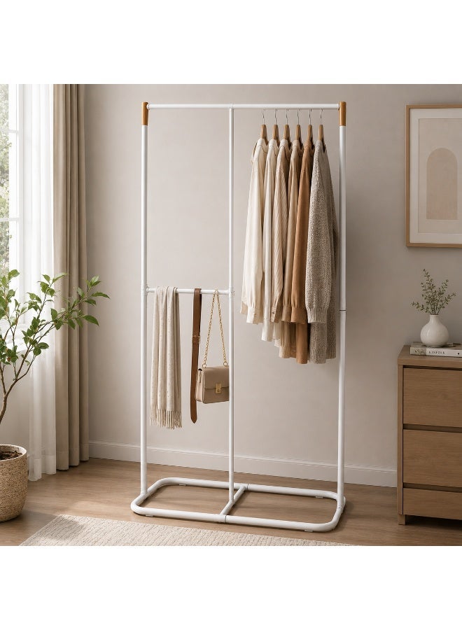 Living Modern Metal Clothing Stand – Sturdy Rectangular Base for Long and Short Garments - Image 3