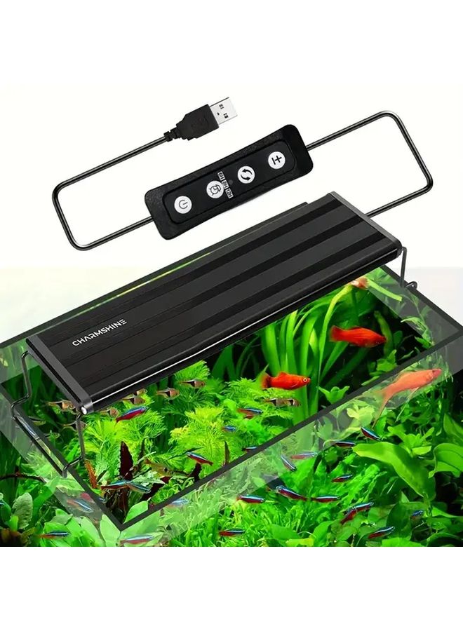 ضوء حوض أسماك LED قابل للتعديل الطول نوع أ طيف كامل أوضاع متعددة الألوان يعمل باليو إس بي - Image 4
