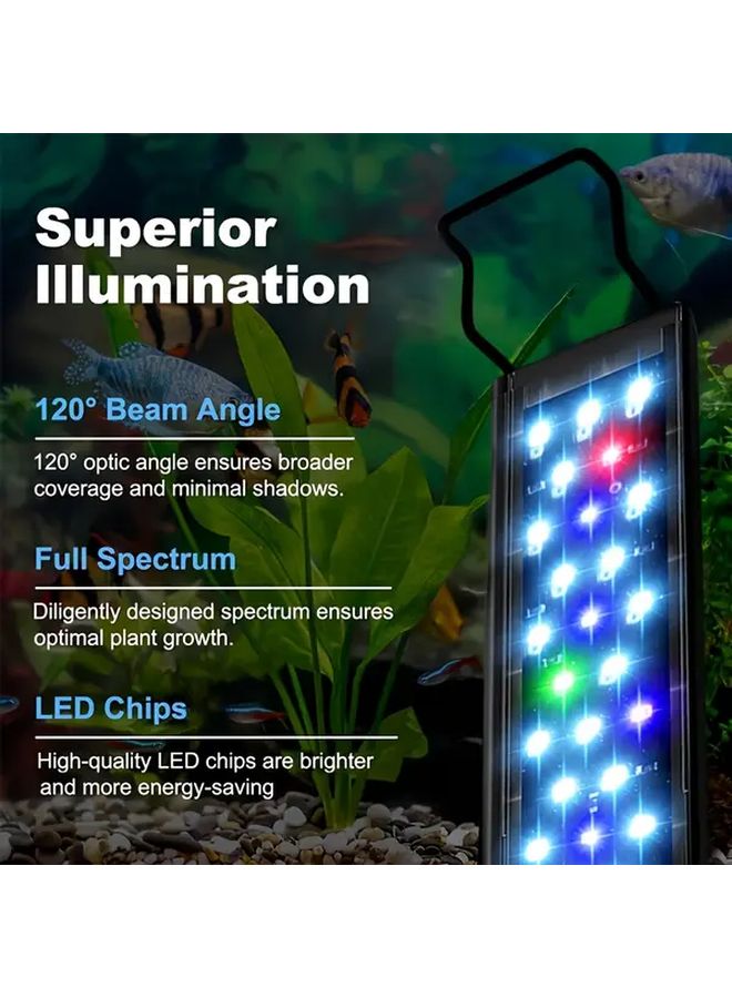 ضوء حوض أسماك LED قابل للتعديل الطول نوع أ طيف كامل أوضاع متعددة الألوان يعمل باليو إس بي - Image 3