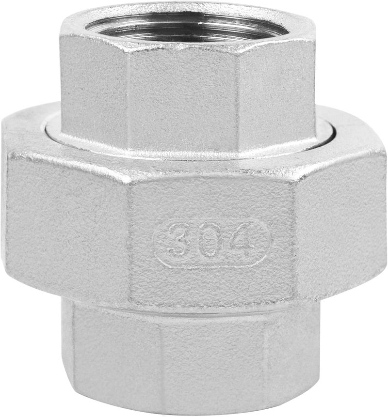 Pysrych Avanty Stainless Steel 304 Cast Pipe Fitting, Union, 1/4" NPT Female - Image 3