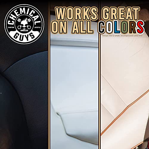 Chemical Guys مجموعة منظف ومكيف الجلد من كيميكل غايز SPI_109_16 للاستخدام على الملابس الجلدية، الأثاث، داخل السيارات، الأحذية، الأحذية الطويلة، الحقائب والمزيد (2 - 16 أونصة سائلة) - Image 3