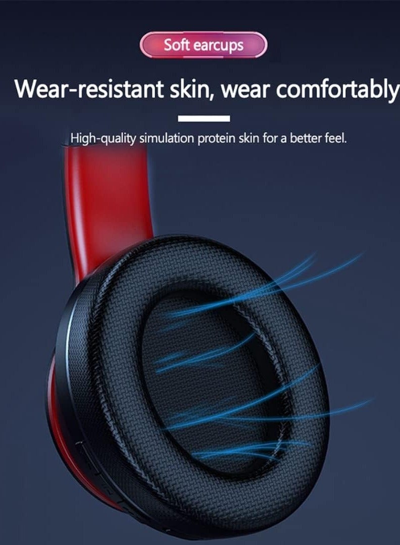 HEROCKX Wireless Headphone Bluetooth Headset Premium Foldable Headphone - Superior Sound Quality & Comfort. Black - Image 2