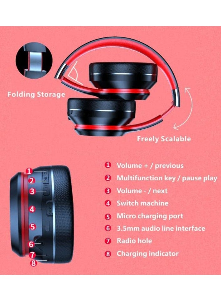 HEROCKX Wireless Headphone Bluetooth Headset Premium Foldable Headphone - Superior Sound Quality & Comfort. Black - Image 4
