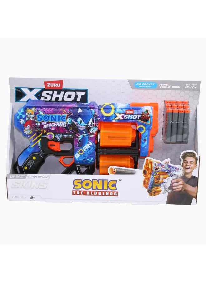 زورو X-Shot Skins Dread Sonic the Hedgehog Blaster – Super Speed - Image 1