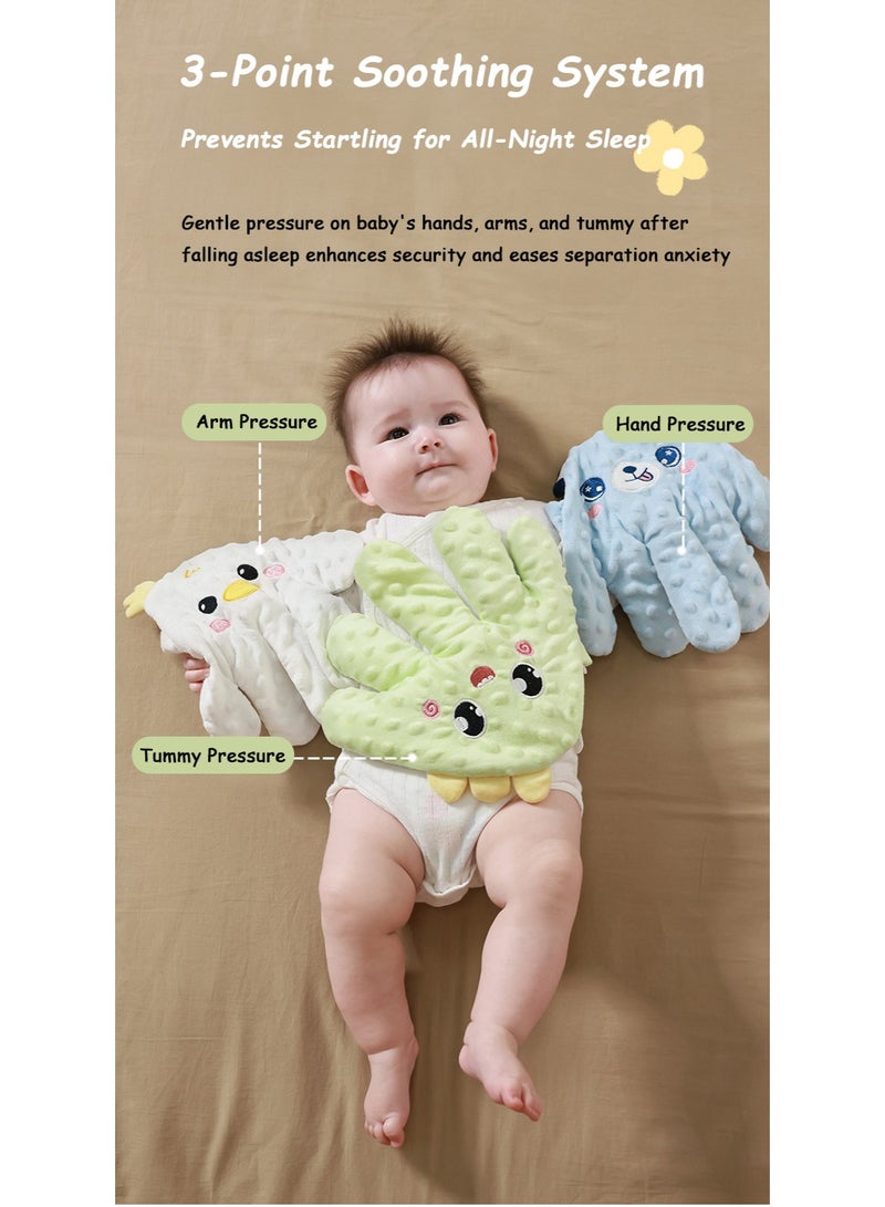 والالا وسادة تربيت كهربائية على مؤخرة الطفل، وسادة تربيت يدوية للطفل، لعبة مهدئة للطفل، رفيق مساعد على النوم، يد تربيت، راحة يد لتهدئة الطفل، قفاز يد للوقاية من نوم الطفل - Image 4