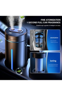 DMG TECH DMG Car Aromatherapy Diffusers for Essential Oils 380ml Mini Humidifier USB Mini Aroma Air Humidifier Mini LED 7 Color Changing Dual Mist Ports AI Smart Start for Car Room Home Office Bedroom  - Image 2