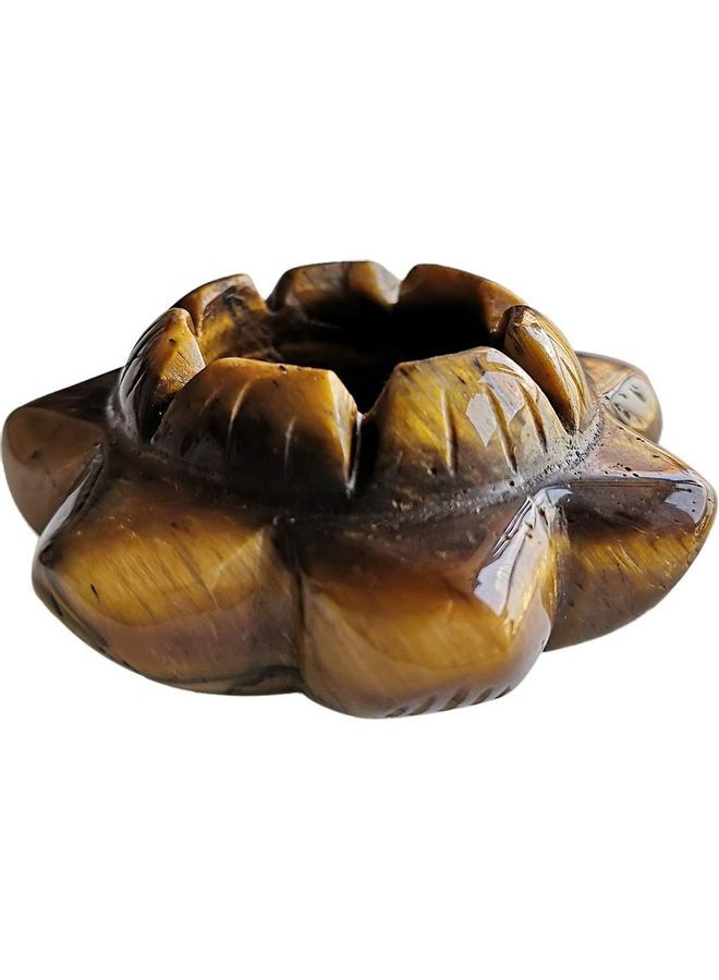NIBEMINENT Carved Candle Holder Brown One Size  - Image 2