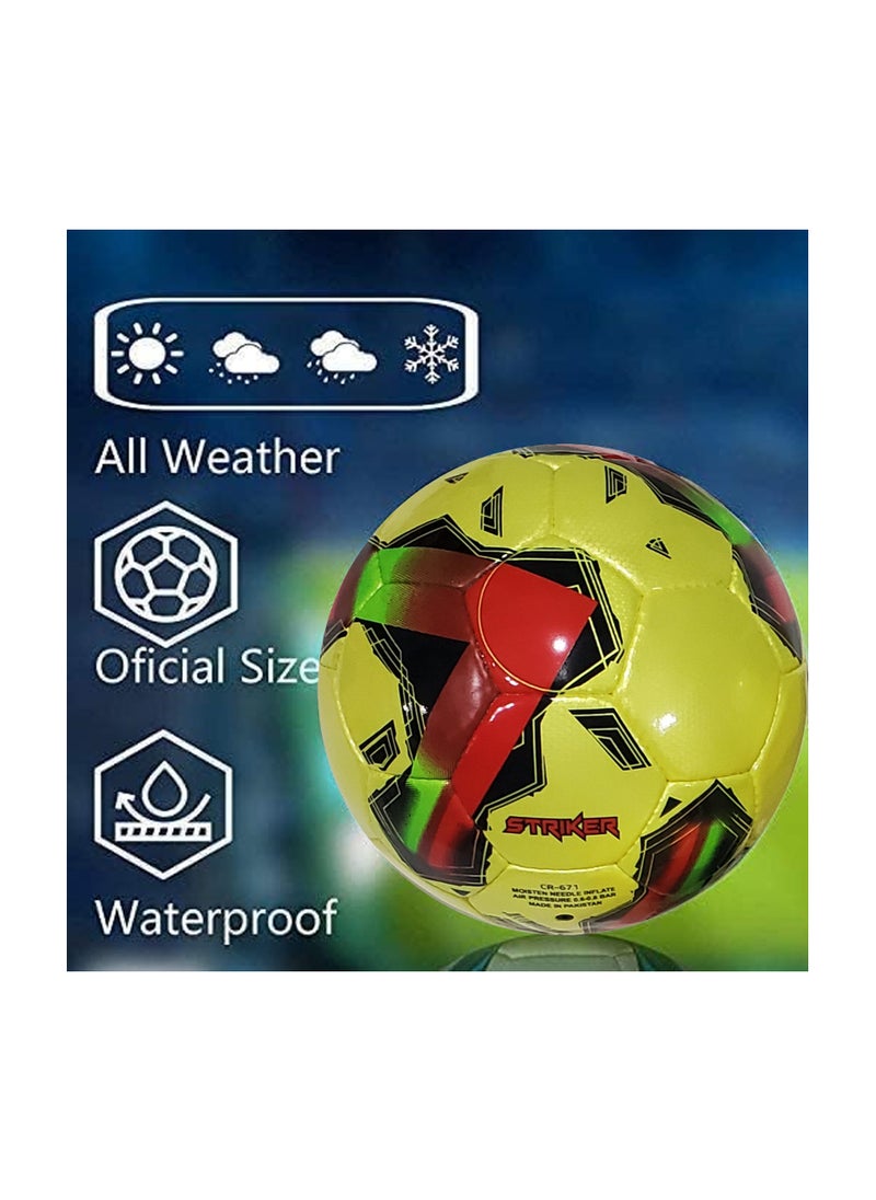 Football Soccer Ball For Matches World Cup Best Indoor/Outdoor Water Proof Ball For Professional Training And Match Men And Women Youth And Adult - pzsku/ZD1B0D50CAB19A1524426Z/45/_/1707906631/d21df264-d282-4182-a957-f943a1c8e38f