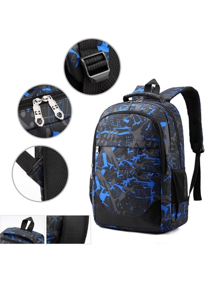 جيجيرو 3 قطع حقائب مدرسية، حقيبة ظهر مدرسية للأطفال، حقائب مدرسية للمراهقين، حقيبة ظهر ذات سعة كبيرة، حقائب ظهر مقاومة للماء، حقيبة مدرسية 3 في 1، حقيبة غداء ومقلمة - Image 4