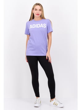 adidas Originals Women Sportswear Fit Brand Logo Training Top, Lavender Combo  - Image 2