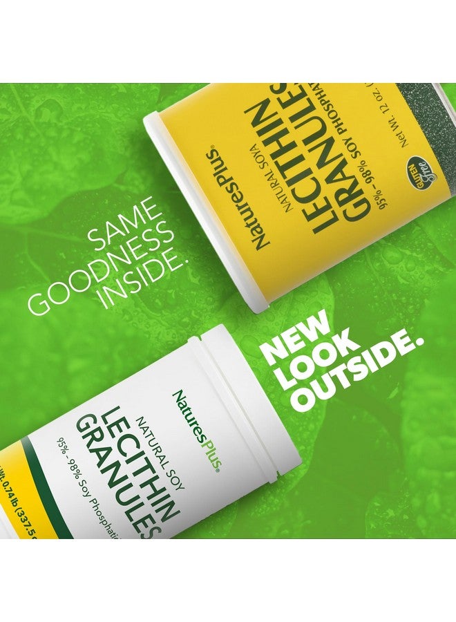 NaturesPlus Natures Plus Lecithin Granules - 95% Soy Phosphatides, 12 oz - Lecithin Powder Supplement, Pleasant-Tasting, Oil-Free - Vegetarian, Gluten-Free - 45 Servings - Image 2