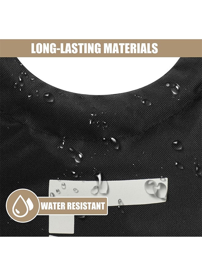 90L Large Laundry Basket, Collapsible Laundry Bag, Freestanding Tall Clothes Hamper, Foldable Washing Bin (Black) - Image 4