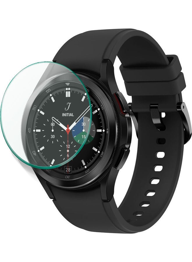 NIBEMINENT Tempered Glass Screen Protector For Samsung Galaxy Watch 4 Classic 46 mm Clear  - Image 2