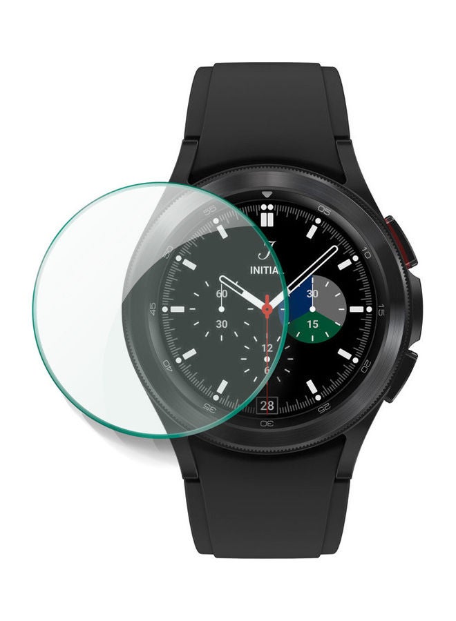 NIBEMINENT Tempered Glass Screen Protector For Samsung Galaxy Watch 4 Classic 46 mm Clear  - Image 1