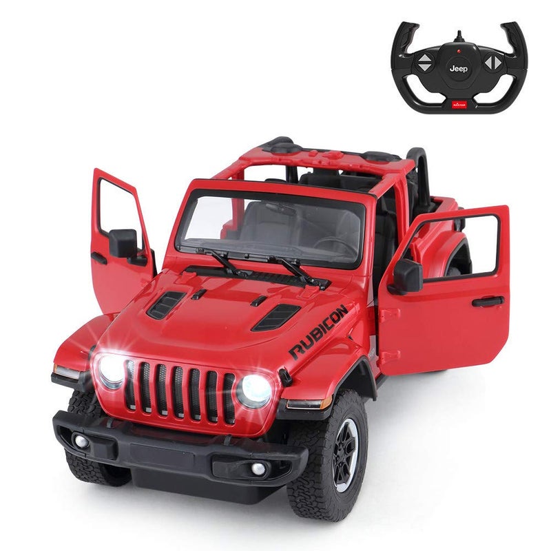 RASTAR OffRoad Remote Control Car 114 Jeep Wrangler JL RC OffRoad Racing Vehicle Toy Car for Kids Adults Spring SuspensionDoor Open 24Ghz RED - Image 2