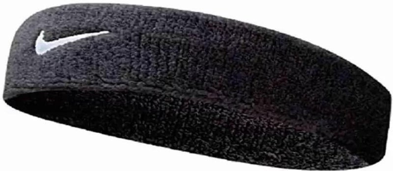 STEFFER Gym Headband for Men and Women - Sports Headband for Workout & Running, Breathable, Non-Slip Sweat Head Bands for Long Hair (Black & White) - Image 3