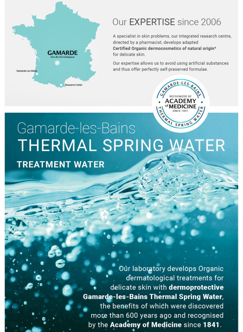 gamarde Baby Cleansing Milk 400ml Certified Organic, No-Rinse Moisturizing Milk for Baby’s Face, Body & Seat Care Hypoallergenic, Gentle, Soap-Free, Aloe Vera, Argan Oil, Thermal Spring Water Made in France - Image 4