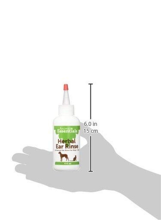 Animal Essentials Herbal Ear Rinse Cleaner for Dogs and Cats, 4 fl oz - Made in USA Certified Organic - Image 2