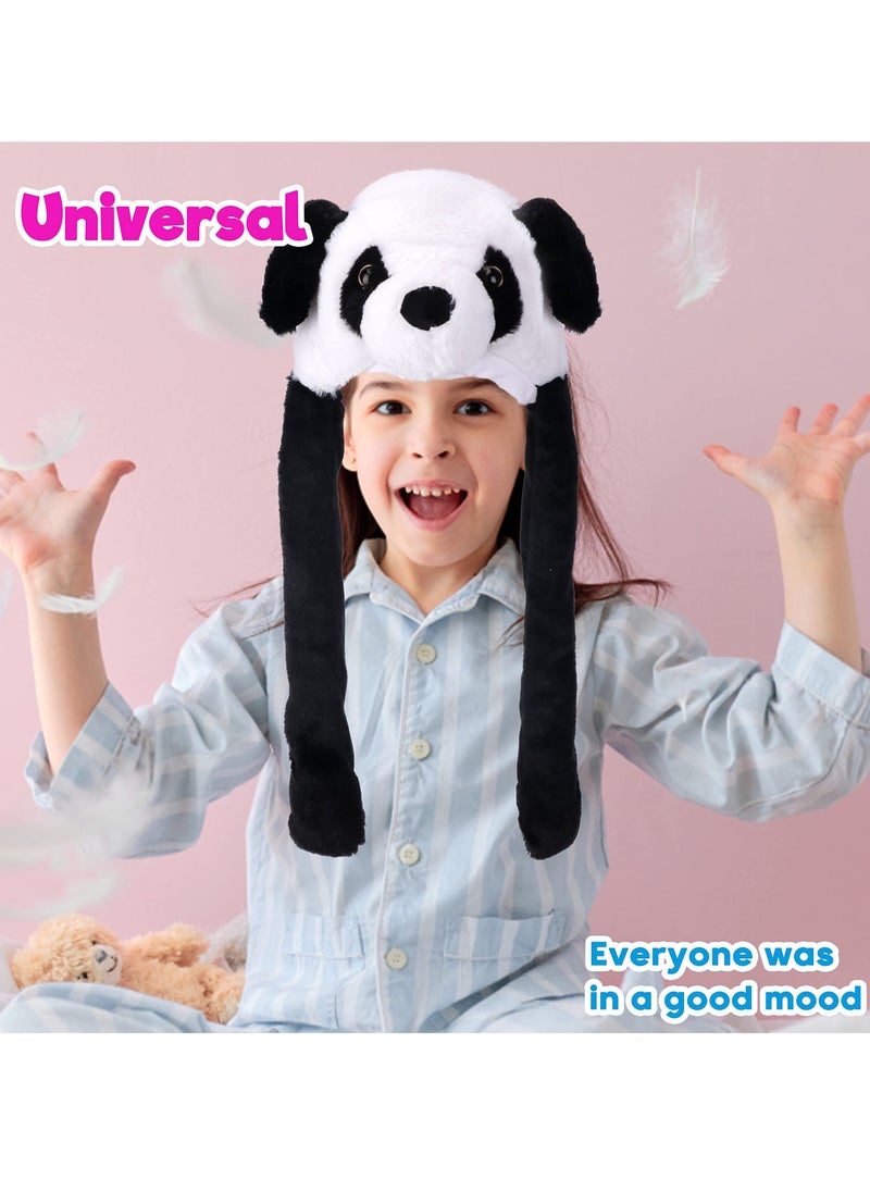 Generic - Animal Hat, Funny Plush Animal Hat with Ears Movable Jumping, Dress Up Cosplay Party, Cute Cap Unisex Gift for Kids Adults Party, 50cm - Image 1