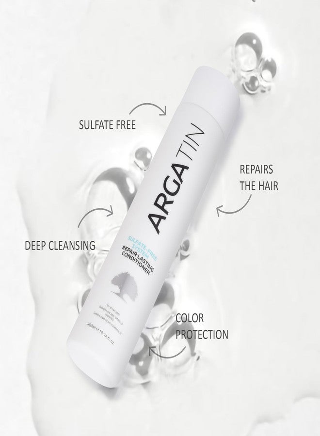 ARGATIN Keratin Repair Lasting Sulphate free Conditioner | Enriched with Argan Oil & Aloe Vera Extract | Smooth, Shiny & Frizz Free Hair | Unisex 330 ml - Image 3