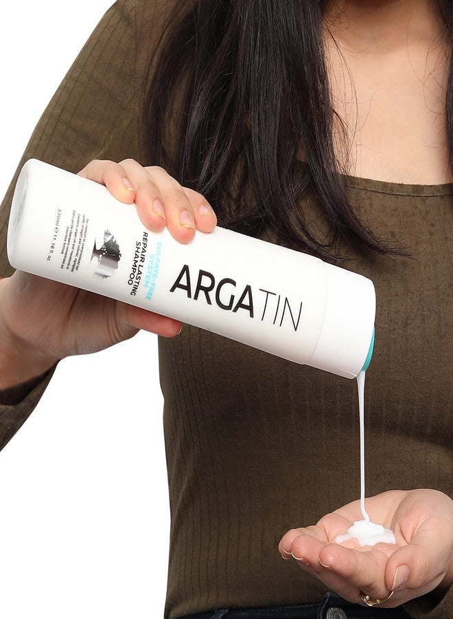 ARGATIN Keratin Repair Lasting Sulphate free Conditioner | Enriched with Argan Oil & Aloe Vera Extract | Smooth, Shiny & Frizz Free Hair | Unisex 330 ml - Image 2