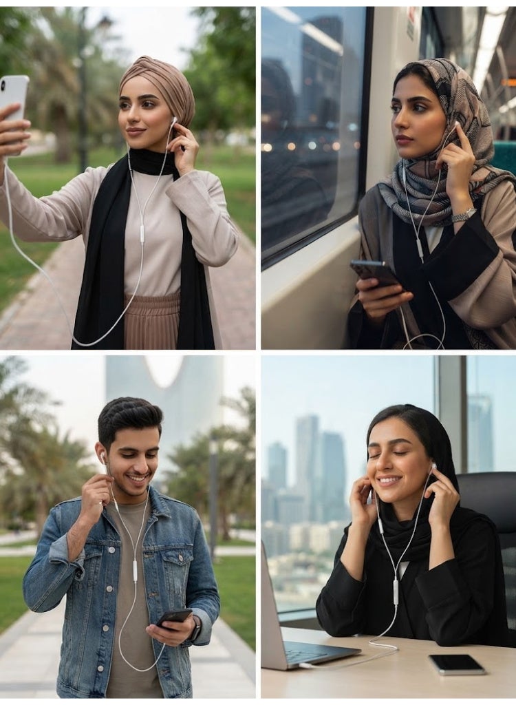 JOYFOCUS Wired In-Ear Headphones, MFi Certified, System-Recognized, High-Definition Call Quality, Balanced and Clear Sound; Compatible with iPone devices featuring a Lightning connector and running iPhone 14/13/12/11/XR/XS/X/8/7 Support All iOS - Image 3