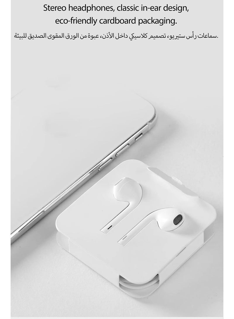 JOYFOCUS Wired In-Ear Headphones, MFi Certified, System-Recognized, High-Definition Call Quality, Balanced and Clear Sound; Compatible with iPone devices featuring a Lightning connector and running iPhone 14/13/12/11/XR/XS/X/8/7 Support All iOS - Image 5