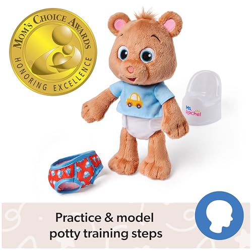 Ms. Rachel Potty Time with Bean, 11” Plush Teddy Bear with Play Toilet & Accessories, Toddler Toys for Girls & Boys for Ages 18 Months to 3+ - Image 3