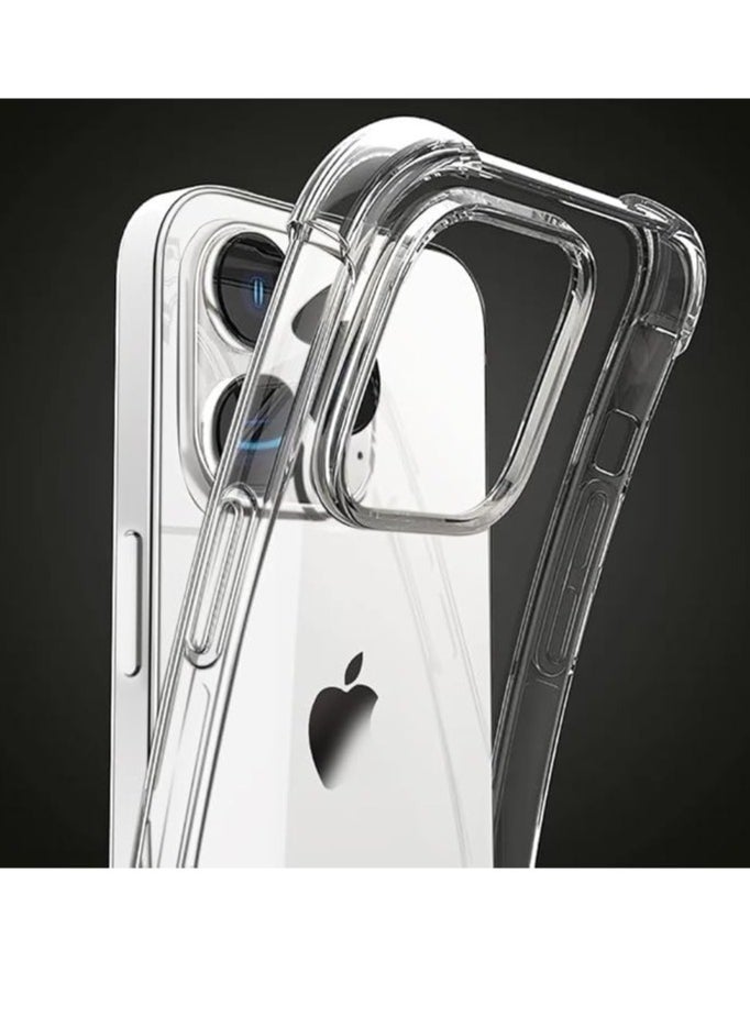 JAJEEK "iPhone 16 Pro Clear Back Air Cushion Case – Shockproof Silicone Protective Bumper Shell for Enhanced Durability" - Image 5