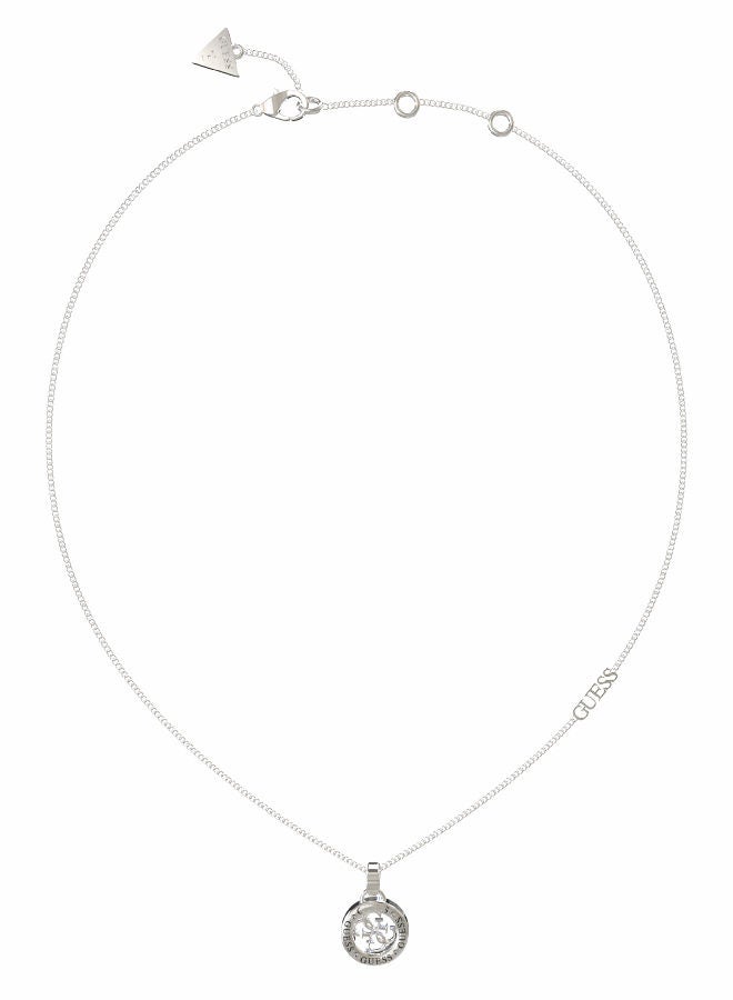 GUESS Logo Black Charm Necklace