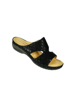 092-2704 Michelle Morgan Ladies Wedge Heel Sandals 88909-19 Black