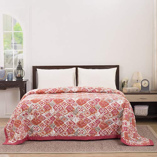 maspar Eclectic Treasures Abstract Polycotton Double Comforter 265x228 cm Red - Image 2