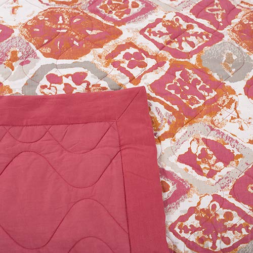 maspar Eclectic Treasures Abstract Polycotton Double Comforter 265x228 cm Red - Image 4