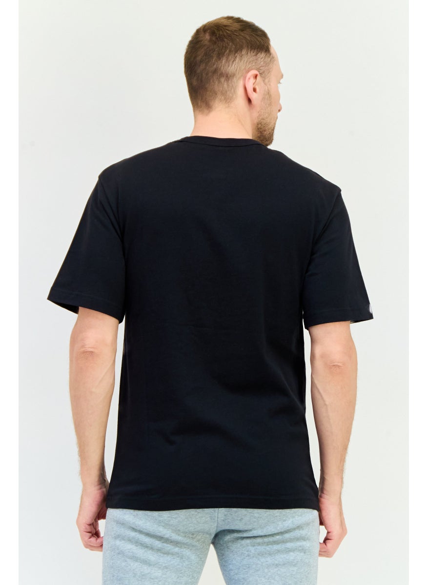 Reebok Men Sportswear Fit Short Sleeve Outdoor T-Shirt, Black  - Image 3
