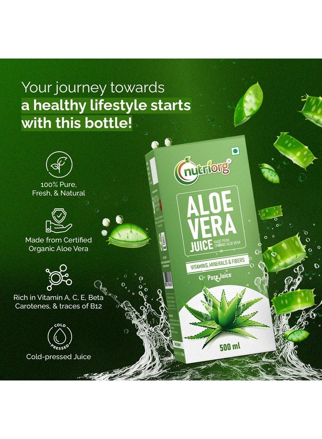nutriorg عصير نوتريورغ من الألوة فيرا وتريبيلا 500 مل (مجموعة من 2) - Image 5