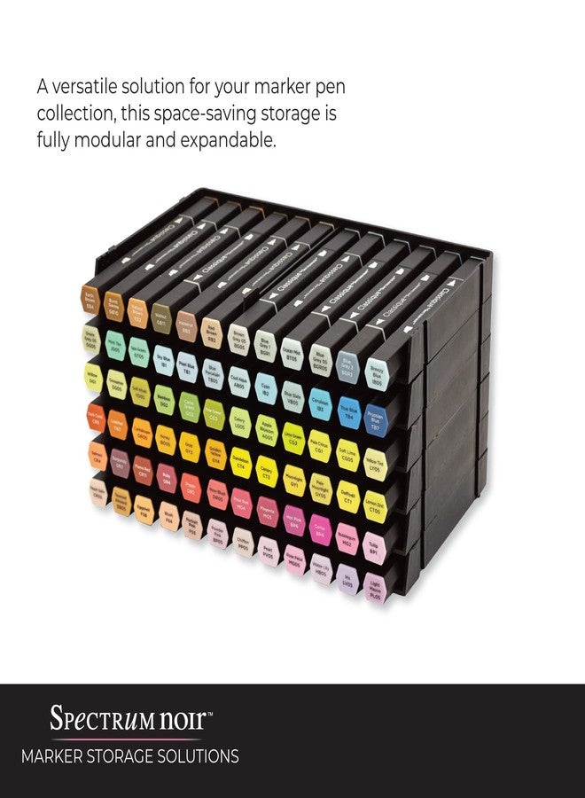 Spectrum Noir Crafter's Companion SPECN-6 Spectrum Noir Marker Storage Trays, 6/Pack,Black - Image 3