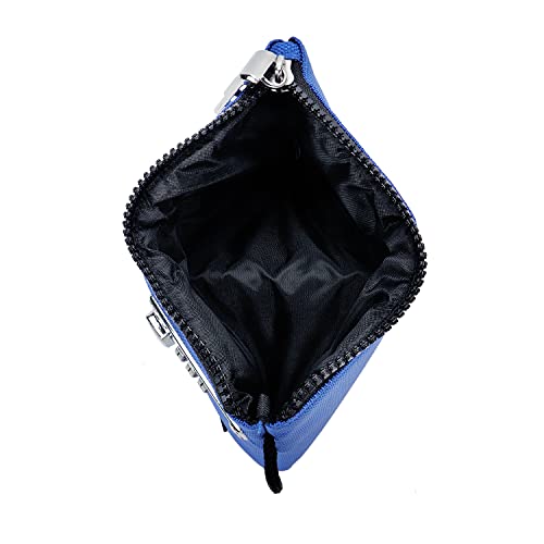 Vaultz Money Bag with Lock - 5 x 8 Inch, Men & Women's Locking Accessories Pouch for Cash, Bank Deposits, Wallet, Medicine, Phone and Credit Cards - BLUE - Image 3