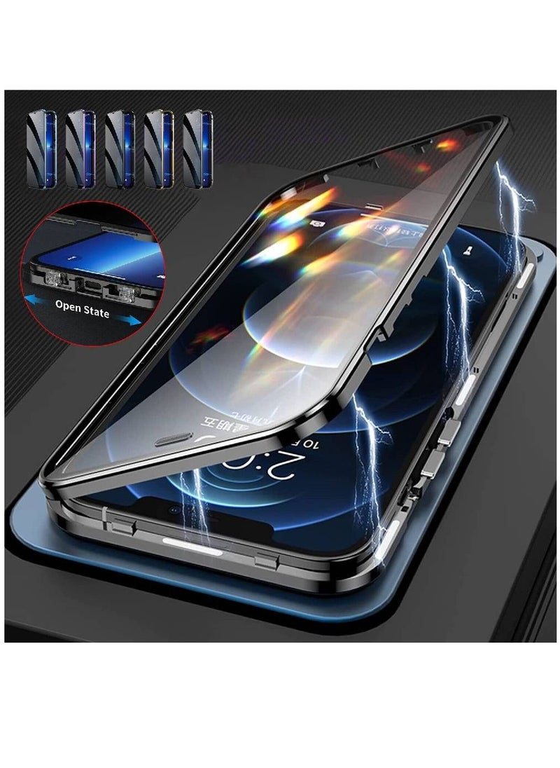 ZOOMEE - Ultra Protective Anti-Scratch Anti-Spy Magnetic Privacy Case Cover For Apple iPhone 13 Pro Max Black - Image 1