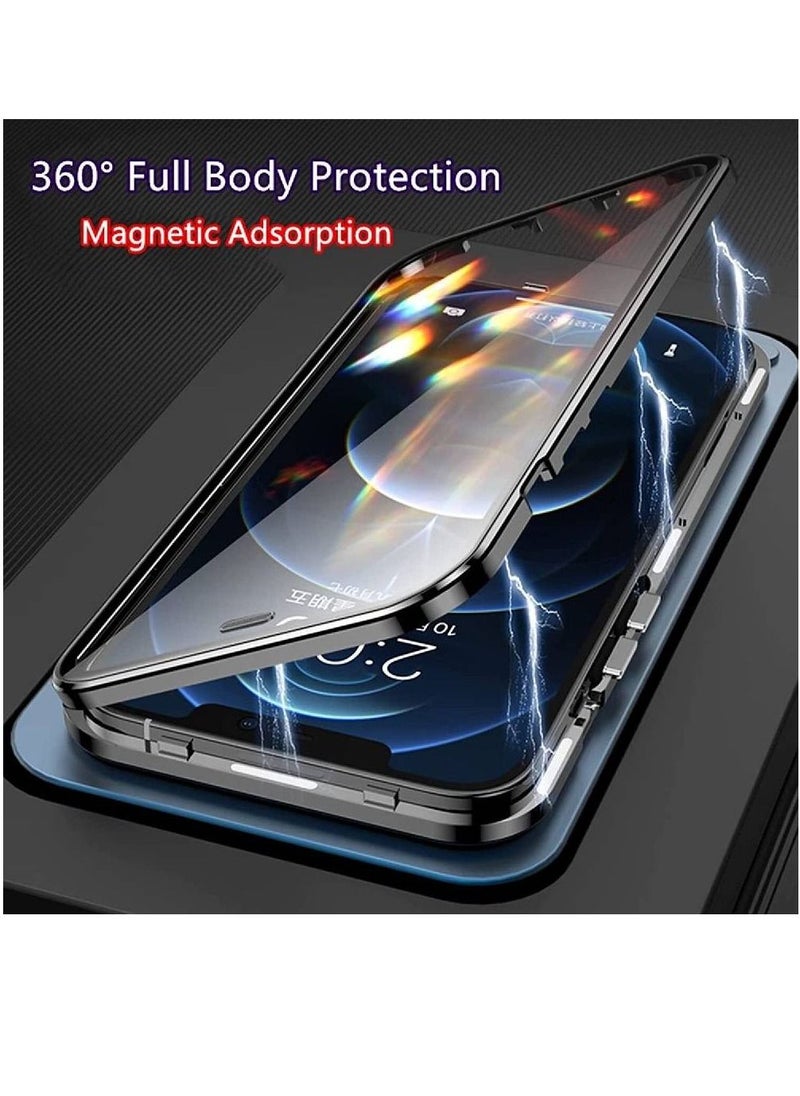 ZOOMEE - Ultra Protective Anti-Scratch Anti-Spy Magnetic Privacy Case Cover For Apple iPhone 13 Pro Max Black - Image 1