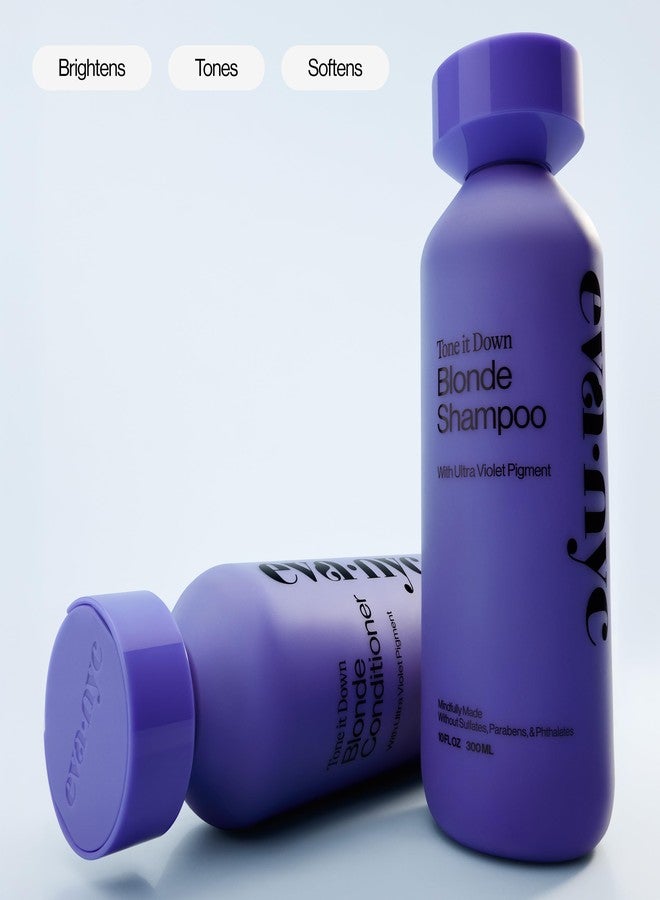 Eva NYC Purple Shampoo for Toning Blonde Hair - Gentle Formula for Blonde, Gray + Lightened Hair - Add Shine + Soften - Anti-Brass Formula for Salon Results - Ginger Rose Scent - Value Size 31 fl oz - Image 5