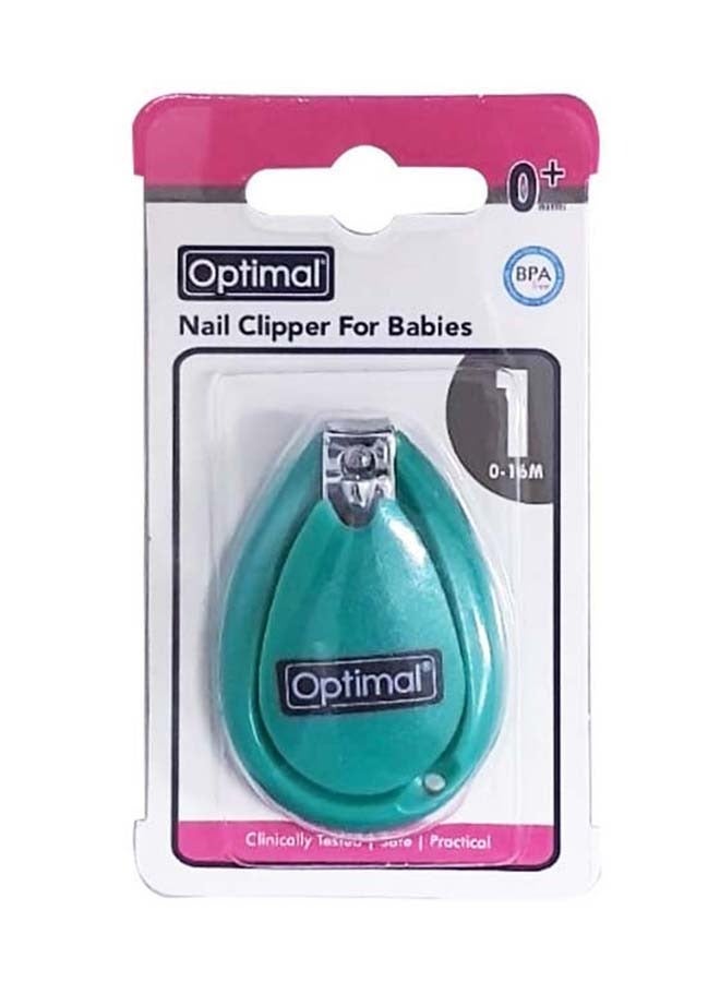 Optimal مقص أظافر للأطفال، أخضر - Image 3