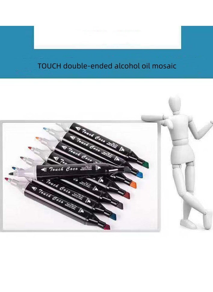 Touch - 80-piece double-sided color marker painting pen set - Image 1