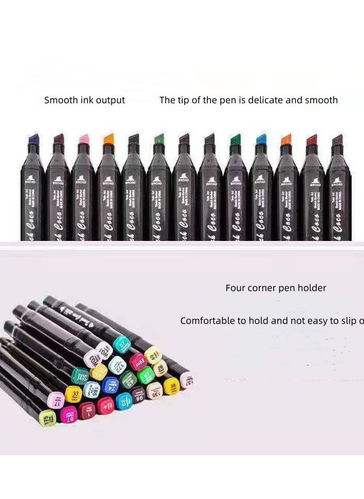 Touch - 80-piece double-sided color marker painting pen set - Image 1