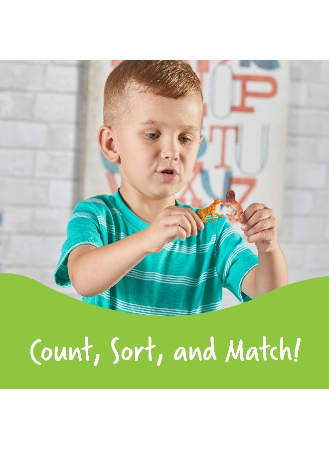 ليرننج ريسورسز مجموعة عدادات حيوانات الغابة من Learning Resources، مكونة من 60 شخصية حيوانات غابة ملونة وواقعية للعد والفرز واللعب الخيالي، تتضمن دلو تخزين وحقائق ممتعة عن الحيوانات، مناسبة للأعمار من 3 سنوات فما فوق - Image 2